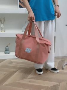 Gratis Semua - Travel in Style / Duffle Bag Travel Waterproof / Foldable Bag Motif Polos / Tas Penyimpanan Kapasitas Besar
