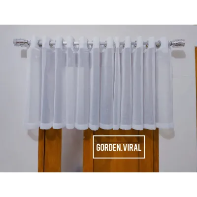 vitrase gorden poni atas pintu vitrase polos voil imfort