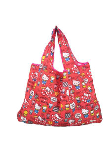 Large Foldable Shopping Bag Eco-friendly Handheld Travel Storage Bag Washable Vegetable Buying Bag Renewable Polyester Fiber