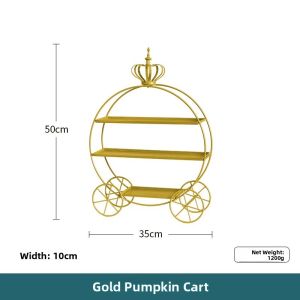 European Style Double Layer White Cake Stand Dessert Display Rack Tea Time Pastries Decoration Gold Plate Baking Tray Holder