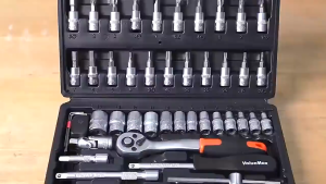 Set Kunci Sok Kunci Shock 46 pcs Mobil Motor Lengkap Socket Tool Kit Pas Ring L Motor Mobil