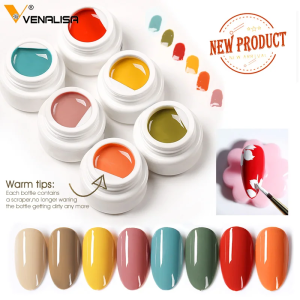 VENALISA Color Mud Gel - Pure Color DIY Nail Art Design UV Gel Polish for Manicure Quality Varnishes for Professional Use