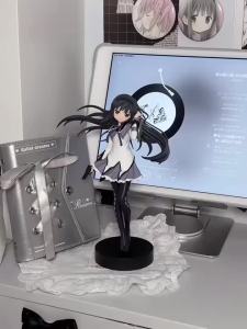 Bandai | 18CM Puella Magi Madoka Magica Aniem Figure Akemi Homura Magic Girls PVC Anime Action Figures Model Anime Cartoon Model Toy Gift