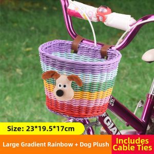 inwild | Retro Rattan Basket For Kids Bike Balancing Bicycle Accessory