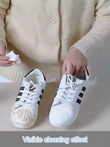 【Japan Import】White Shoes Cleaner Shoe Foam Cleaner Wash-Free Shoes Comes with brush head for easy cleaning Shoe Cleaner Deep cleaning Sneaker cleaner 洗鞋神器 白鞋 清洁剂