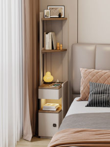 YANGYING | Narrow Space Friendly Multi-layer Secure Storage Bedside Table