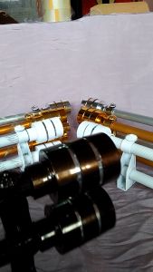 Double Pipa Fullset Besi Gorden Rollet Minimalis Tabung List Batang Garis & Ulir Jendela & Pintu