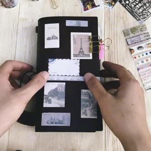 Sổ Lập Kế Hoạch Viết Tay Du Lịch Phong Cách Vintage Lò Xo