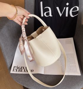 MY&FSNH | Womens Summer Elegant Soft Leather 2026 New Bucket Tote Crossbody Bag