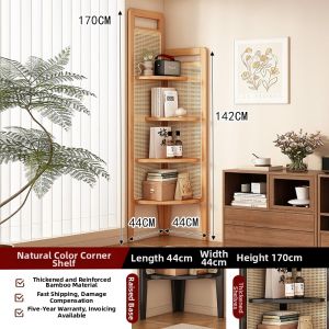 TUOJUE | Corner Space Saving Multi-level Storage Cabinet Display Rack