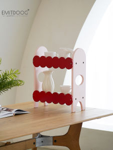 EMITDOOG ตู้เสื้อผ้าแบบจัดระเบียบสองชั้นสำหรับใส่กุญแจและวางเครื่องประดับตกแต่งสำหรับห้องนั่งเล่น ดีไซน์เรียบง่ายและโมเดิร์น