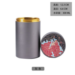 Portable Mini Metal Tea Canister Small Alloy Carry-On Aluminum Creative Simple Tea Storage Container Home Use Tea Leaf Jar