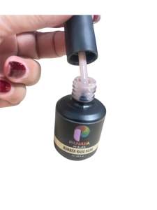 (041)Rubber baseสีนู๊ดๆเนื้อหนากว่าเบสธรรมดา เนื้อสีทาแทนสีได้เลย สีสวย ละมุน เสริมหน้าเล็บดี