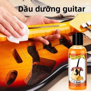 Bộ Dụng Cụ Làm Sạch Dầu Chăm Sóc Đàn Guitar Di Động Với Chất Đánh Bóng Cần Đàn Và Khăn Lau - Phụ Kiện Bảo Trì Đàn Guitar Bằng Gỗ