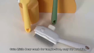 Pet Hair Removal Comb Self-Cleaning | Dog & Cat Grooming Brush | One-Click Fur Cleaner