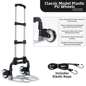 MLZH | Folding Shopping Trolley for Climbing Stairs and Cargo