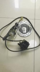 Kart 160mm Foot Lever Hydraulic Disc Brake Kit Applicable to 168cc Kart ATV Four Pit Off-Road Vehicle Accessories
