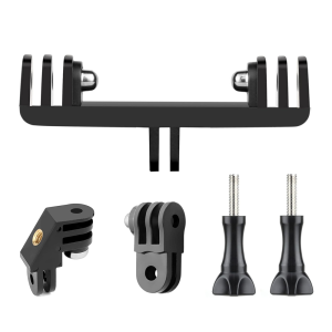 Dual Twin Mount Monopod Adapter For GoPro Hero 13 12 11 10 9 8 7 SJCAM SJ4000 AKASO Insta360 DJI Osmo Action Camera Accessories