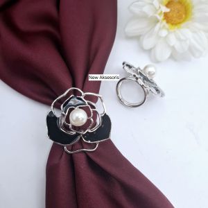 Bros Ring Jilbab Aulia Simple Mewah Elegan Cincin Hijab Kerudung Segi Empat Trend Murah