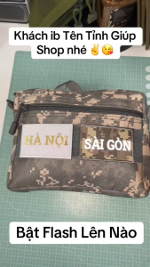 Patch_Velcro in Decal Phản Quang Bạc và Nhũ Vàng Tên 63 Tỉnh Thành dán quần áo Balo