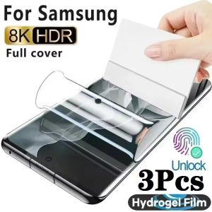 3Pcs Full Cover Hydrogel Film For Samsung Galaxy A5 A3 A7 2016 S5 Mini S6 Screen Protector S7 J3 J5 J7 2017