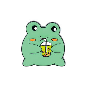 Bandai | Funny Frog Brooch Charms for Accessories Men Lapel Pins Women Badge Boy Girl Bag Decorations Buckle Accessories Gifts