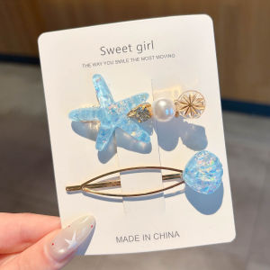 NING ZHOU | Fringe Organizing Hair Clip Blue