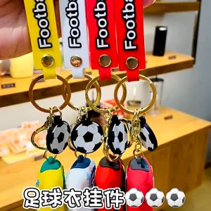 Gantungan Kunci Bola Messi Ronaldo Neymar Mbappe Lucu Murah Keychain Jersey Futsal Aksesoris