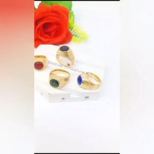 CINCIN COWO TITANIUM BULAT DIAMOND COLLOR FASHION ANTI KARAT DAN ANTI LUNTUR (COD)