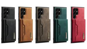 Luxury Magnetic Flip Leather Phone Case For Samsung Galaxy Z Fold 5 Z Fold 4 Fold3 Wallet Card Cover For Galaxy Z fold 4