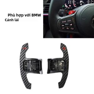 Cần Số Vô Lăng Sợi Carbon Dành Cho BMW Series 1 Series 3 Series 4 Series 5 Series 6 Series 7 Series 8 X3 X4 X5 X6 X7 Z4 M3 M4 F10 F30 G30 G20 G05 G06 G07 - Đen Đỏ + Đen
