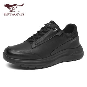 Septwolves Mens Outdoor Casual Shoes 2025 New Style Commuter Work Shoes Soft Bottom Heightening Sports Shoes Breathable round Toe