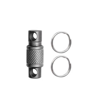 Titanium Alloy Keychain Double Headed Quick Pull Buckle Removable Portable Outdoor Mountaineering Buckle EDC Tool