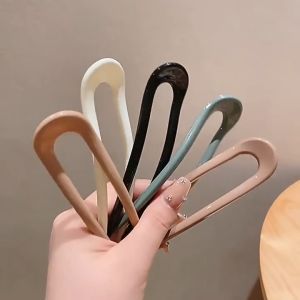 Trâm cài tóc chữ U búi tóc cổ điển màu bóng trơn đơn giản thanh lịch giá rẻ K138
