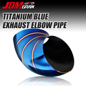 รถเหล็กสแตนเลสท่อไอเสียเชื่อมที่หุ้มท่อไอเสียรถยนต์50มม. 55มม. 63มม. 73มม. ท่อไทเทเนียมท่อข้อต่ออเนกประสงค์อุปกรณ์เสริมรถยนต์