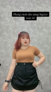 Chân Váy Rút Kaki BIGSIZE Bản Lưng Cao Có Quần Lót Trong Tôn Dáng Tôn Eo Chân Váy Cạp Cao Big Size MÃ CVKAKI