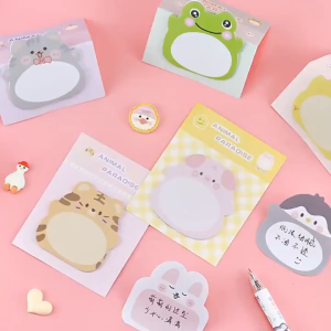 KS ticky Notes Motif Hewan 4pcs Isi 20 Lembar / Tempelan Kertas Catatan Memo Mini Sticky Note Animal Lucu Serbaguna