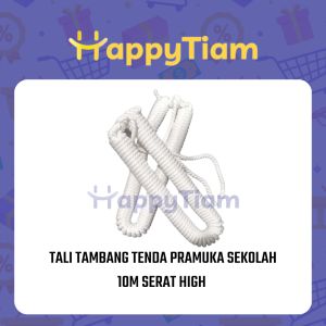 TALI TAMBANG TENDA PRAMUKA SEKOLAH 10M TISU & SERAT ~ TALI MARLON KOOR TISSU BIDAI