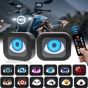 Devils Eye Light New Motorcycle Mirror 14 Mode LED Rearview Devils Eye light 12-36V Waterproof Motorcycle Modification Kit