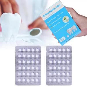 60pcs/Box Dental Orthodontic Protective Wax for Braces Individually Packaged Anti-grinding Dental Denture Protection Oral Care