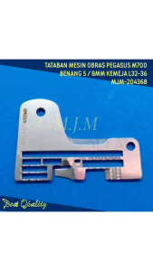 Needle plate plat obras / Tataban Mesin Jahit Obras M700 B-5 8MM Kemeja 204368 L32-36/7/8
