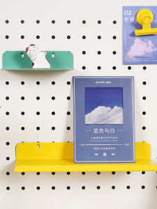 Punch Board Storage Rack Pen Holder Desktop Organizer No Nail Required Easy to Install PVC Material Frosted Surface Family Storage Tools