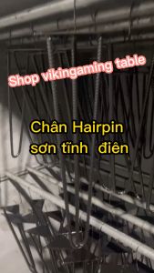 Chân bàn hairpin loại 3 thanh nan