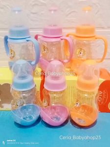 Algo 8203 Botol Susu Bayi Dengan Gagang Size 150ml Untuk Usia Bayi 3 Bulan Keatas Aman Sudah BPA Free Bisa Direbus dan Mudah Dicuci
