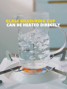 Locaupin Multifunctional Borosilicate Glass Measuring Cup With Scale High temperature Resistant Baking Kitchen tools