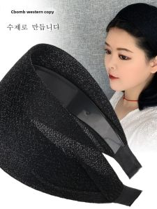 Original Design Wide Edge Hairband with Teeth for Covering Gray Hair Anti-Slip Hair Clip Makeup Bundling Hairband Hair Accessories