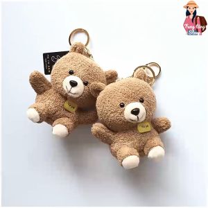 Móc khóa thú bông móc khóa gấu ngộ nghĩnh dễ thương dùng treo balo túi xách treo móc khóa PKTTS09
