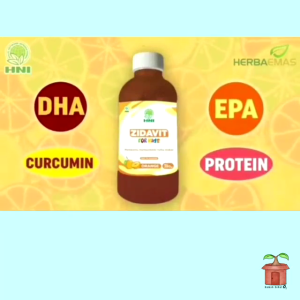 Suplemen Nafsu Makan Anak Zidavit HNI HPAI For Kids Sidat Pegagan Temulawak Madu Ikan Sidat Betina