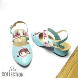 Sepatu Anak Tk Perempuan Hak 3 cm USIA TK SAMPAI SD Motif Tali Belakang