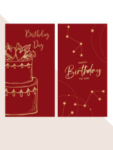 New Creative European Style Birthday Greeting Red Envelope Thousand Yuan Lucky Money Bag Elegant Forest System Girl Friend